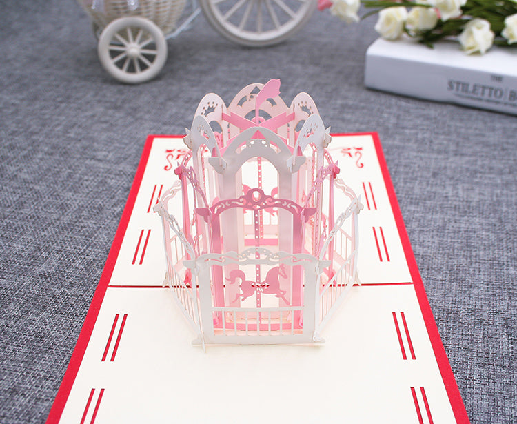 Magic Carousel Pop Up Card