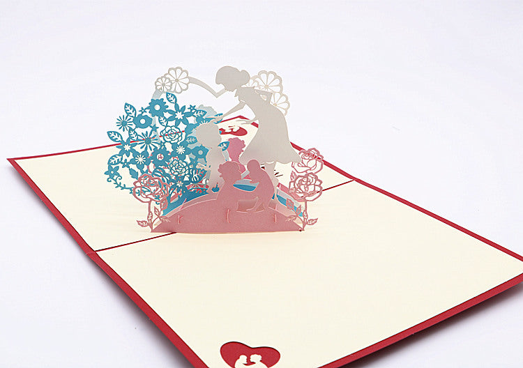 Mother's Day Pop Up Card - Q&T 3D Cards and Envelopes