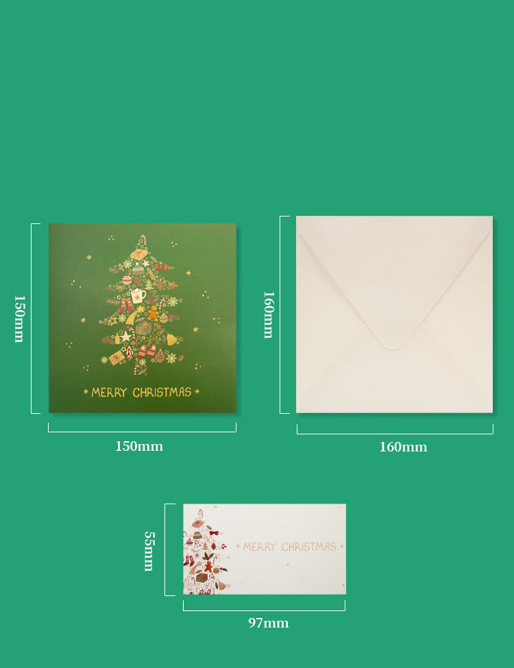 Green Christmas Tree Pop Up Card