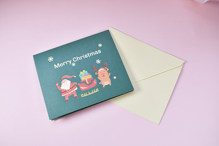 Christmas Pop Up Card - Santa in Sleigh