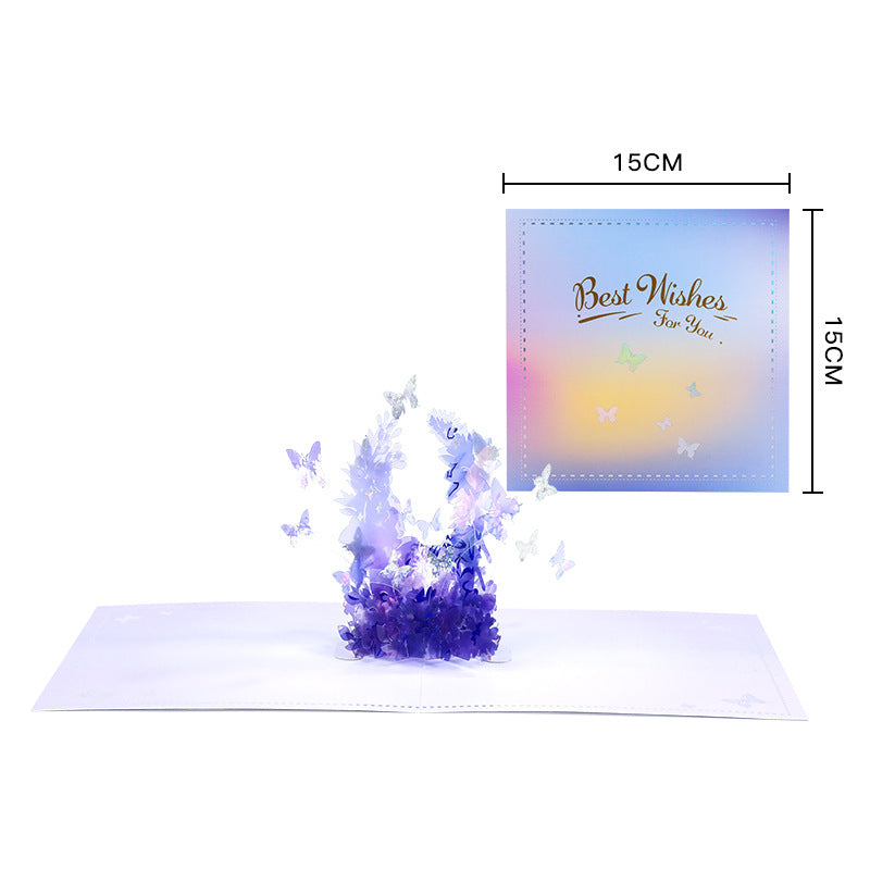Butterflies in the Garden Pop Up Card