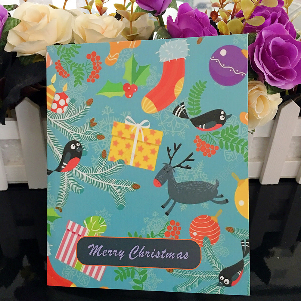 Christmas Pop Up Card - Santa on a Scooter