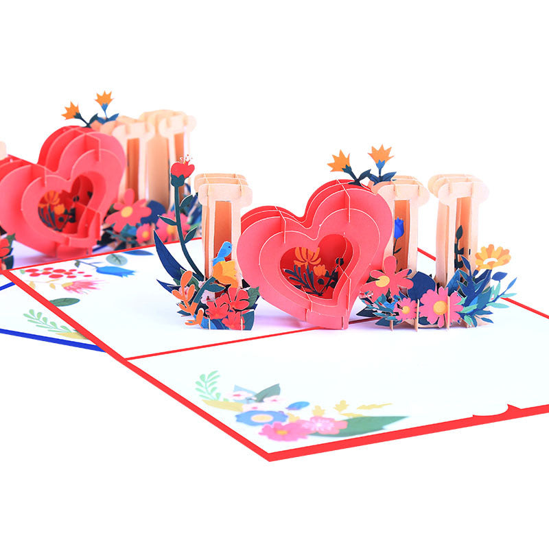 I Love You Pop Up Card | Valentines Day | 3D Card | Wedding Gift