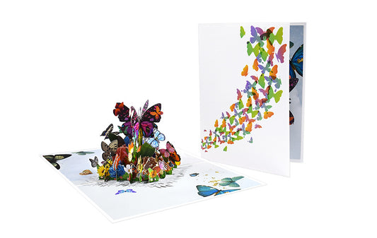 Butterflies in the Garden Pop Up Card | 3D Card | Greeting Card | Birthday | Gift
