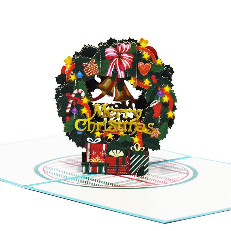 Christmas Wreath Pop Up Card