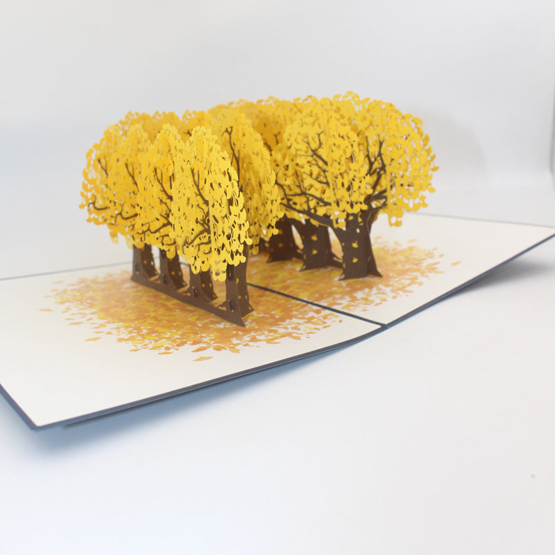 Orchard 3D Pop Up Card | Greeting Card | Ginkgo Forest | Cherry Orchand | Jacaranda Forest | Birthday Card | Greeting Card