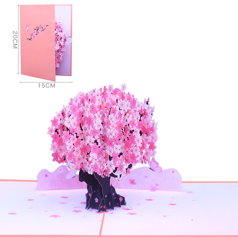 Blossom Cherry Tree Pop Up Card | Mothers Day | Valentines Day | Wedding | Sakura | 3D Card | 2 Styles