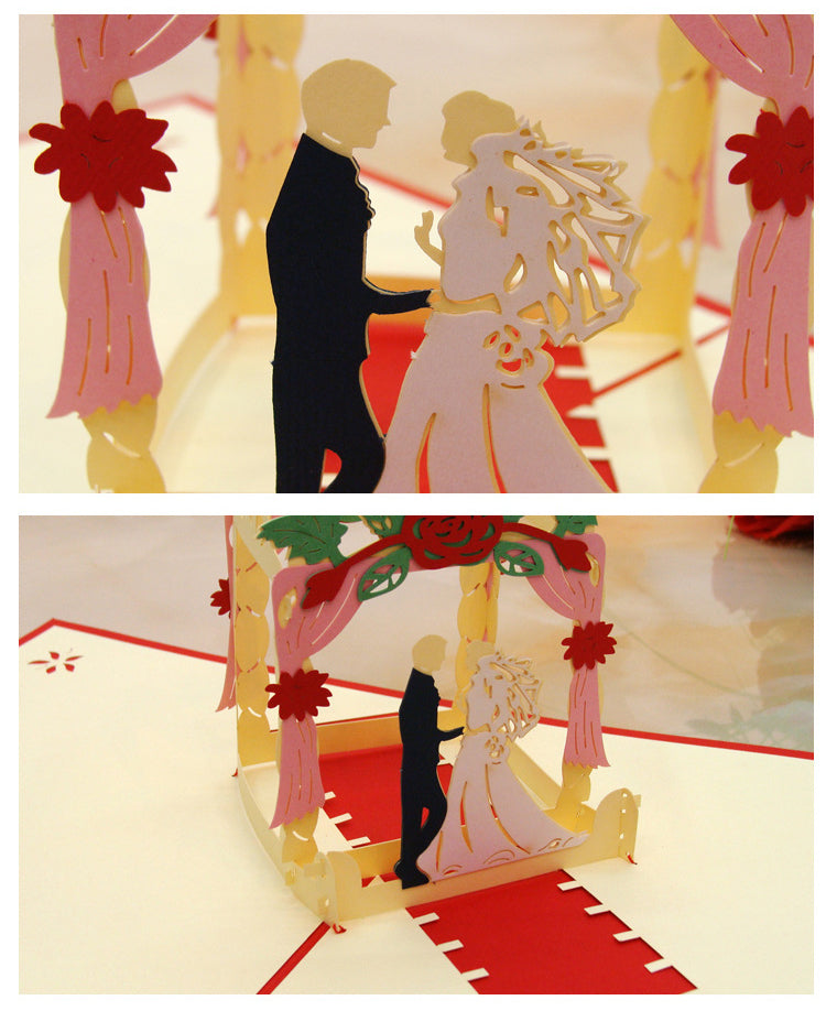 Wedding Pop Up Card | 3D Card | Gift | In Love | YES
