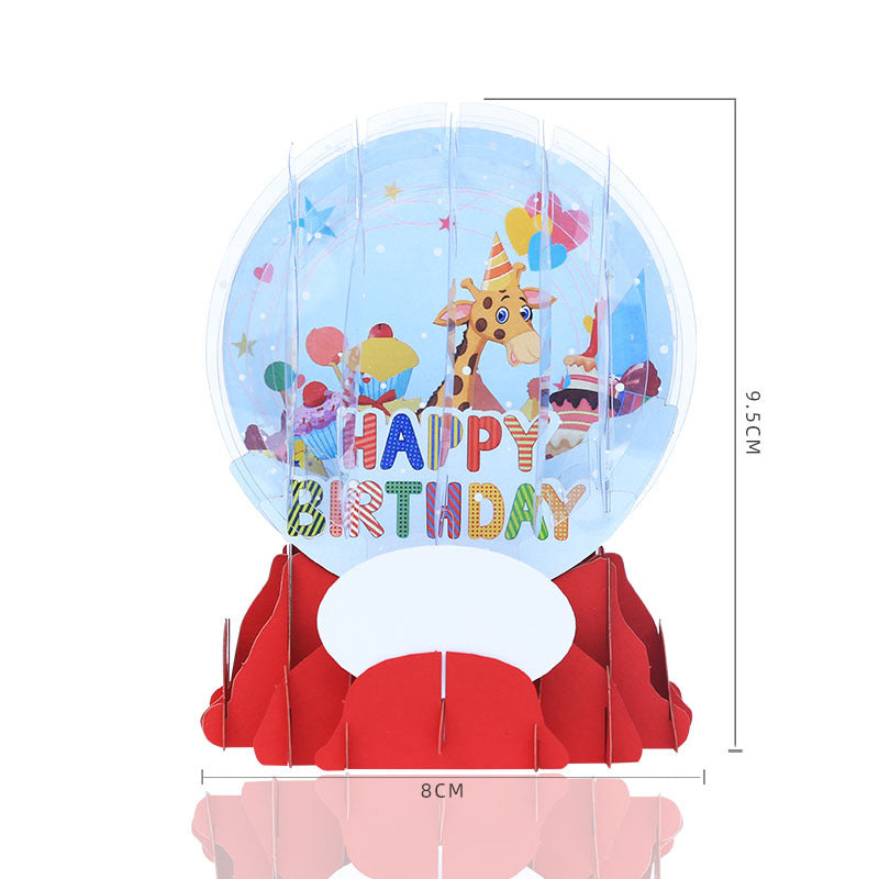 Sphere Pop Up Card | Christmas Card | 3D Card | Birthday Card | Greeting Card | 5 Styles