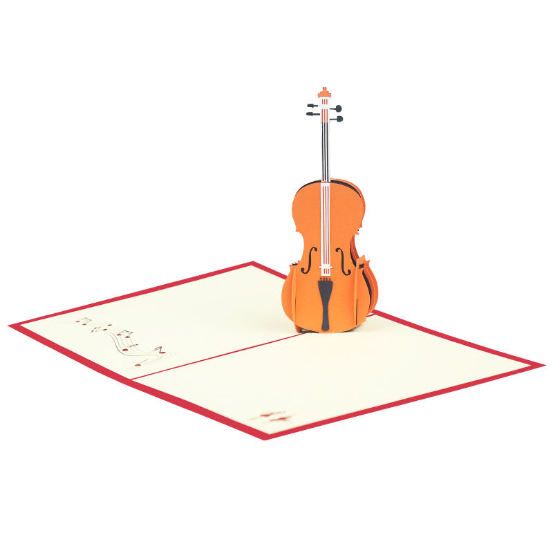 Violin Pop Up Card | Strings | 3D Card | Greeting Card | Music | Orchestra | Birthday | Gift