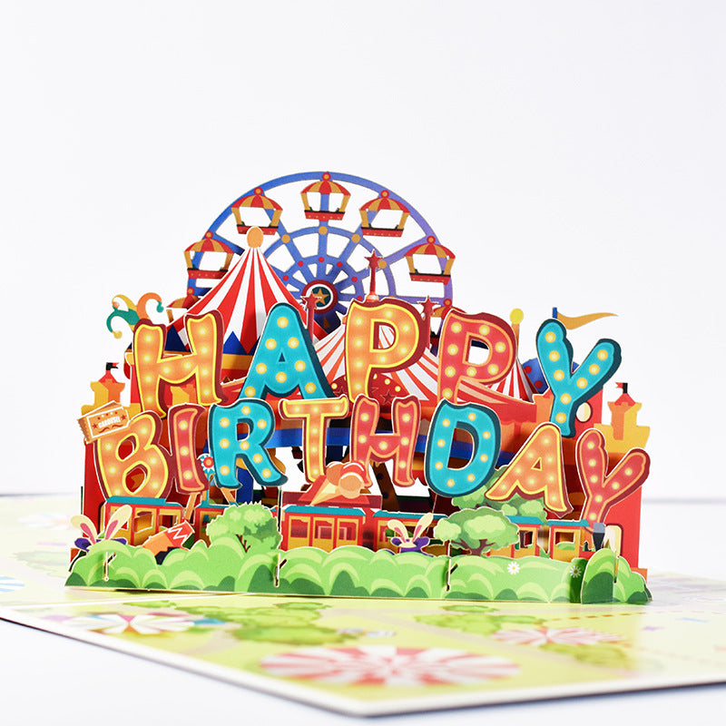 Birthday Pop Up Card | 3D Card | Greeting Card | Gift | Theme Park | Circus