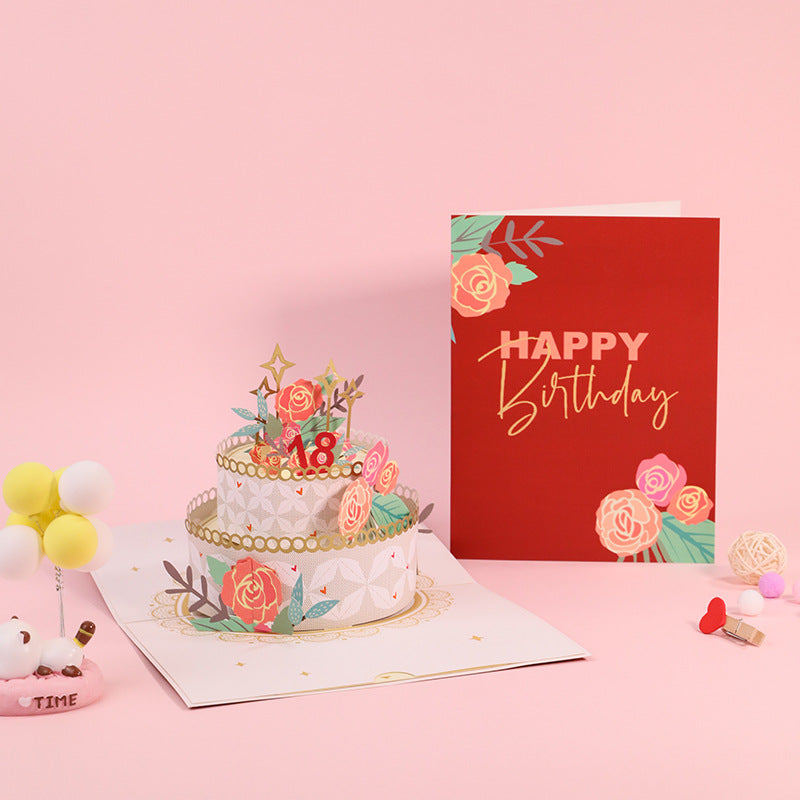 Colourful Birthday Cake Pop Up Card | Birthday | Birthday Card | 3D Card | Greeting Card