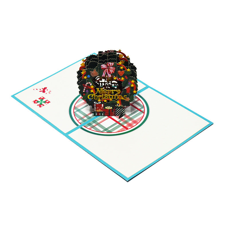 Christmas Wreath Pop Up Card