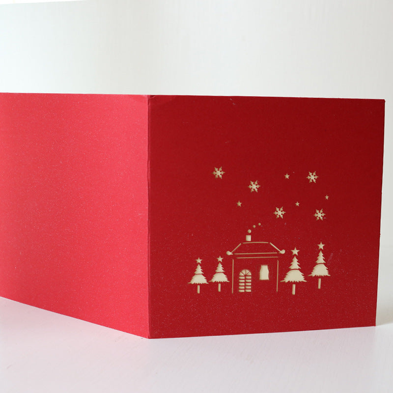 Christmas Pop Up Card | Snowy House | Hut | Xmas | 3D Card | Greeting Card