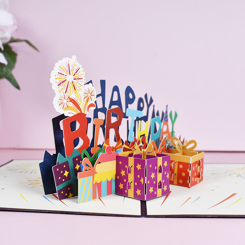 Colourful Birthday Pop Up Card