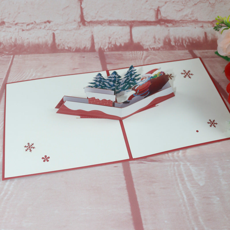 Christmas 3D Card | Santa on the Roof Top