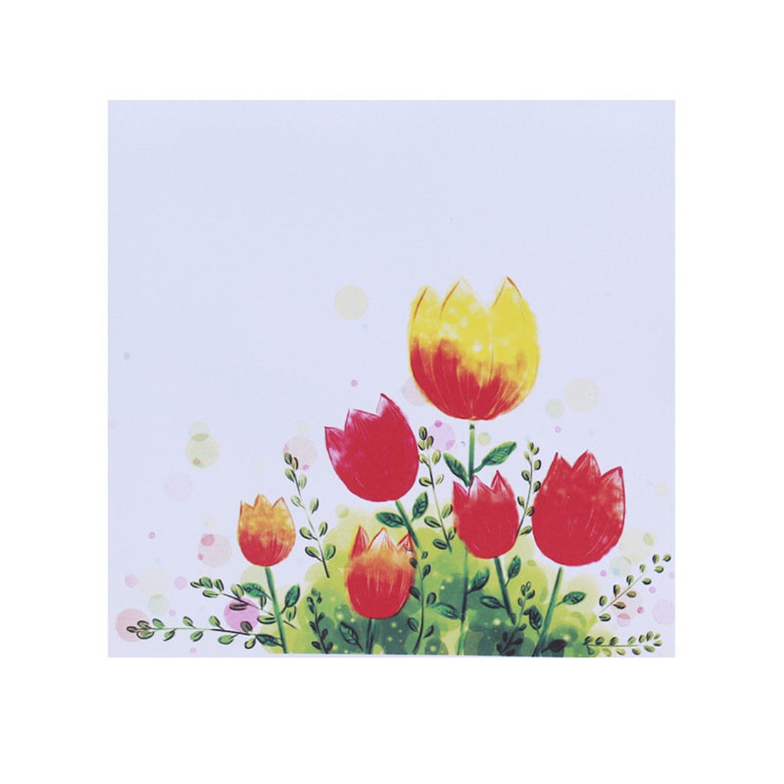 Tulips Bouquet Pop Up Card