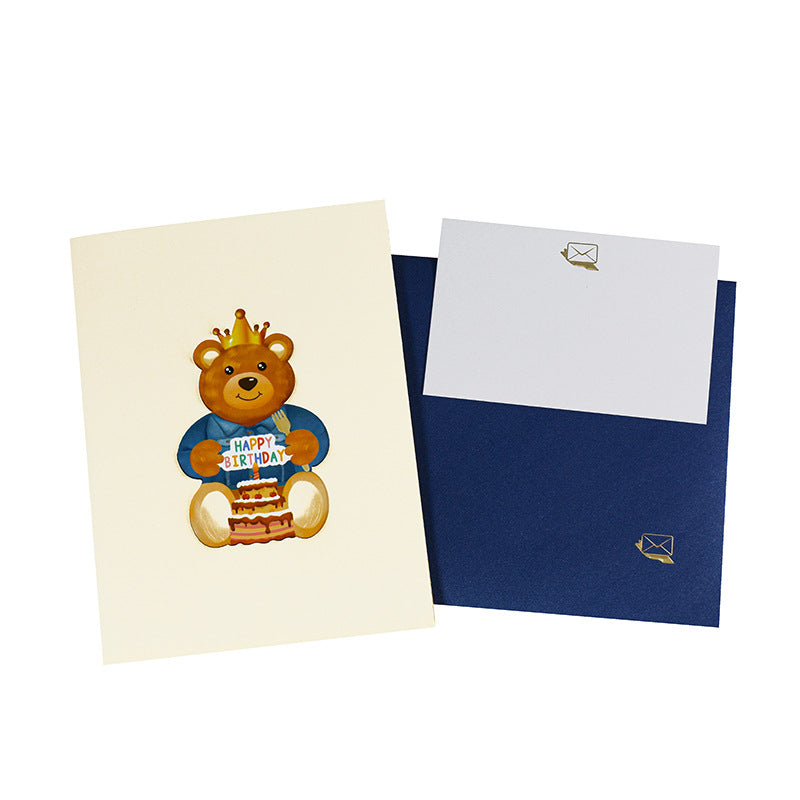 Birthday Pop Up Card | Teddy Bear on a Picnic