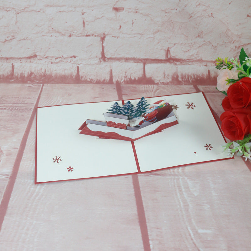Christmas 3D Card | Santa on the Roof Top
