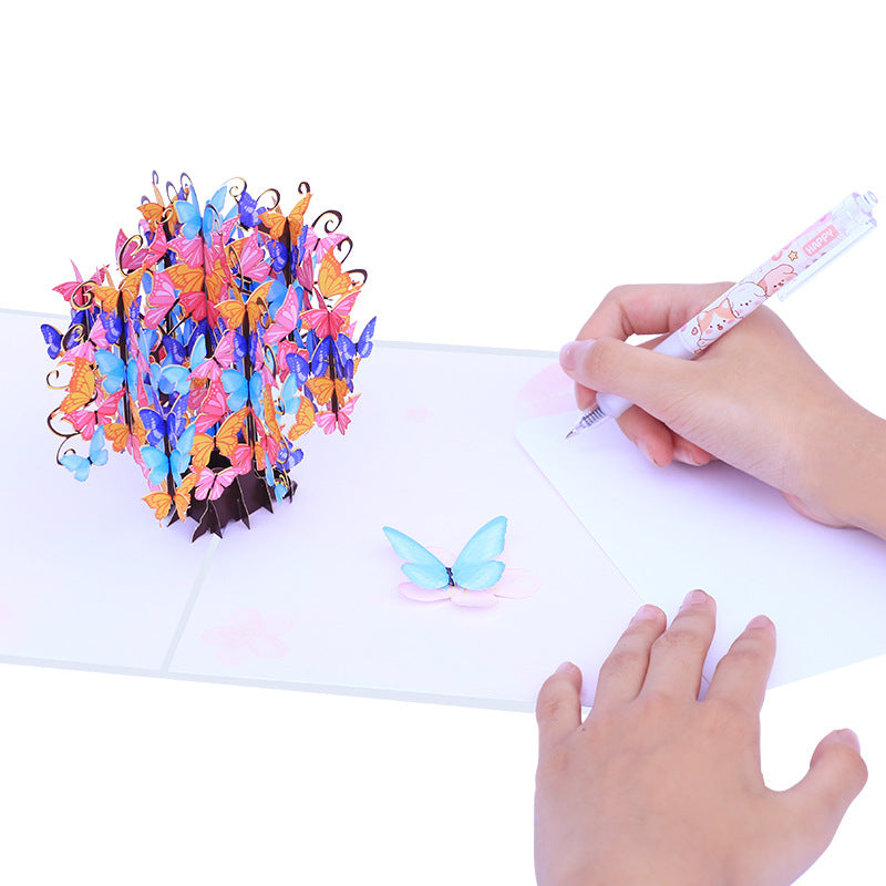 Butterfly Tree Pop Up Card | Mothers Day | Valentines Day | Wedding | Birthday | Sakura | 3D Card | Greeting Card