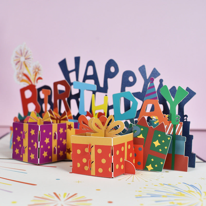 Colourful Birthday Pop Up Card