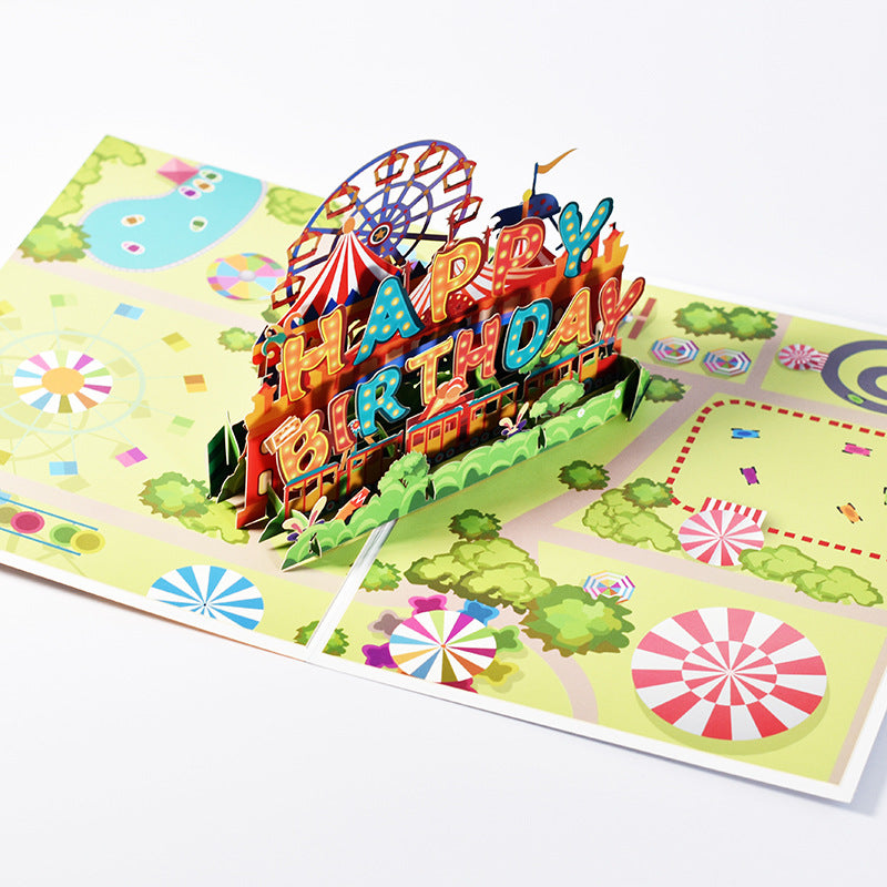 Birthday Pop Up Card | 3D Card | Greeting Card | Gift | Theme Park | Circus