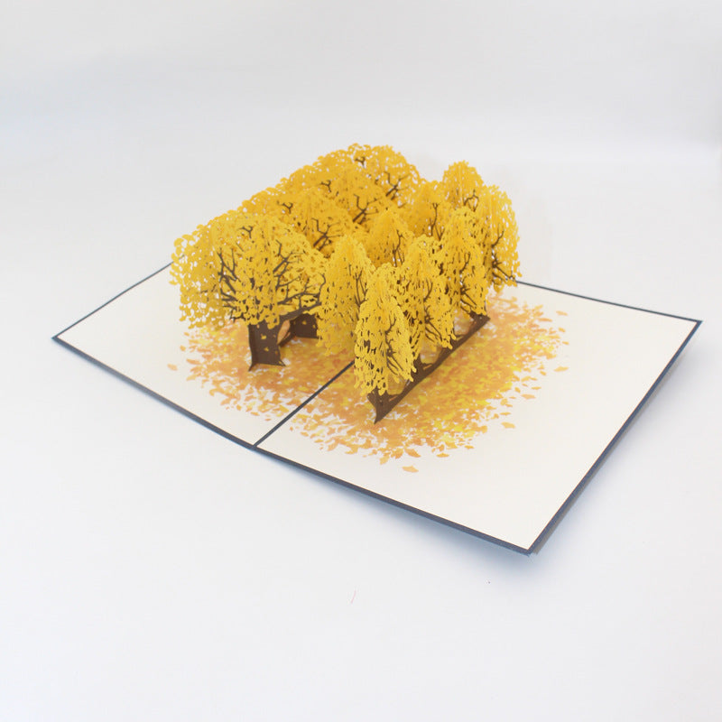 Orchard 3D Pop Up Card | Greeting Card | Ginkgo Forest | Cherry Orchand | Jacaranda Forest | Birthday Card | Greeting Card