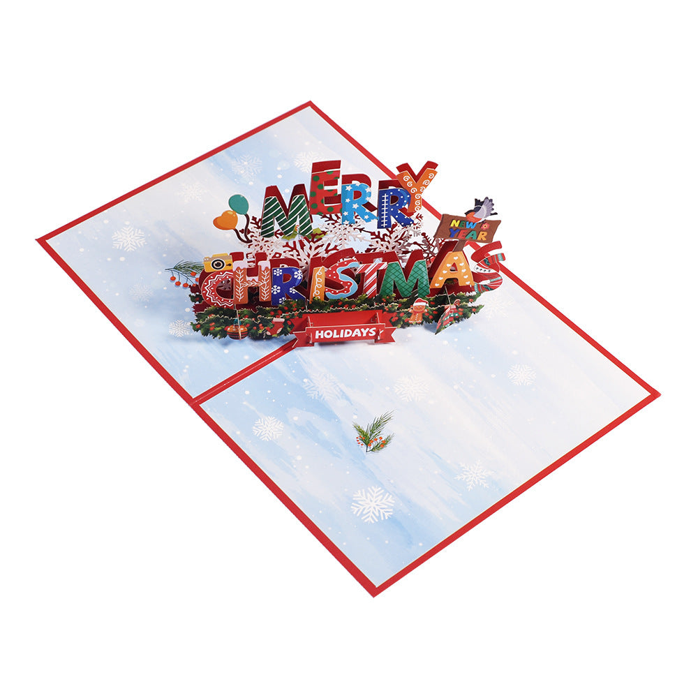 Christmas Pop Up Card - Happy Holidays
