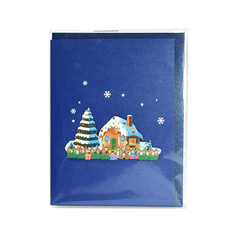Christmas Pop Up Card | Gingerbread Hut | 3D Card | Xmas | Gift | Greeting Card