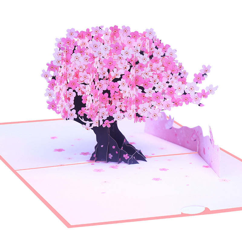 Blossom Cherry Tree Pop Up Card | Mothers Day | Valentines Day | Wedding | Sakura | 3D Card | 2 Styles