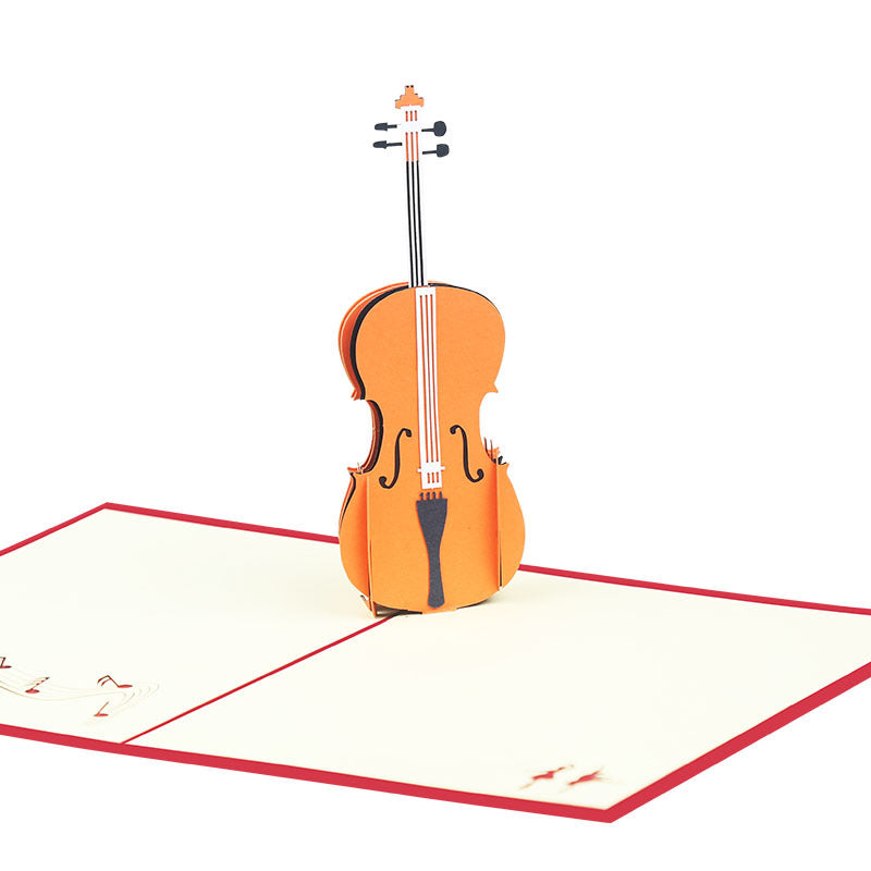 Violin Pop Up Card | Strings | 3D Card | Greeting Card | Music | Orchestra | Birthday | Gift