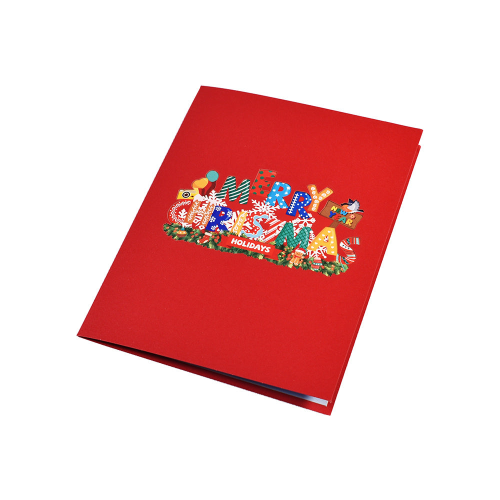 Christmas Pop Up Card - Happy Holidays