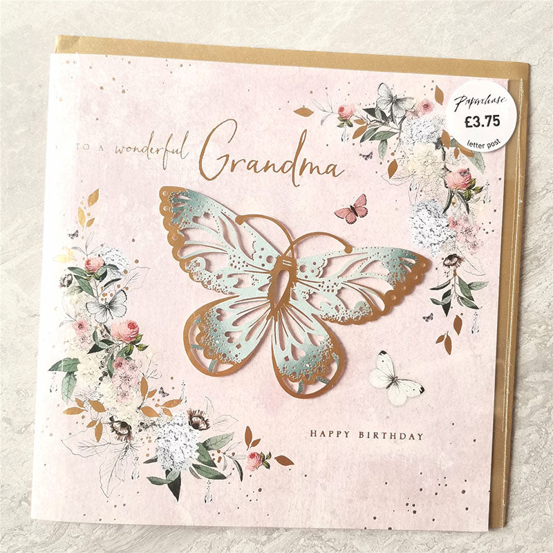Birthday Card for Grandma - Butterfly