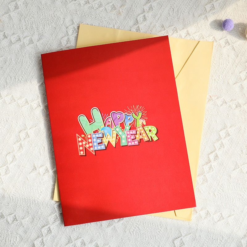 New Year Pop Up Card