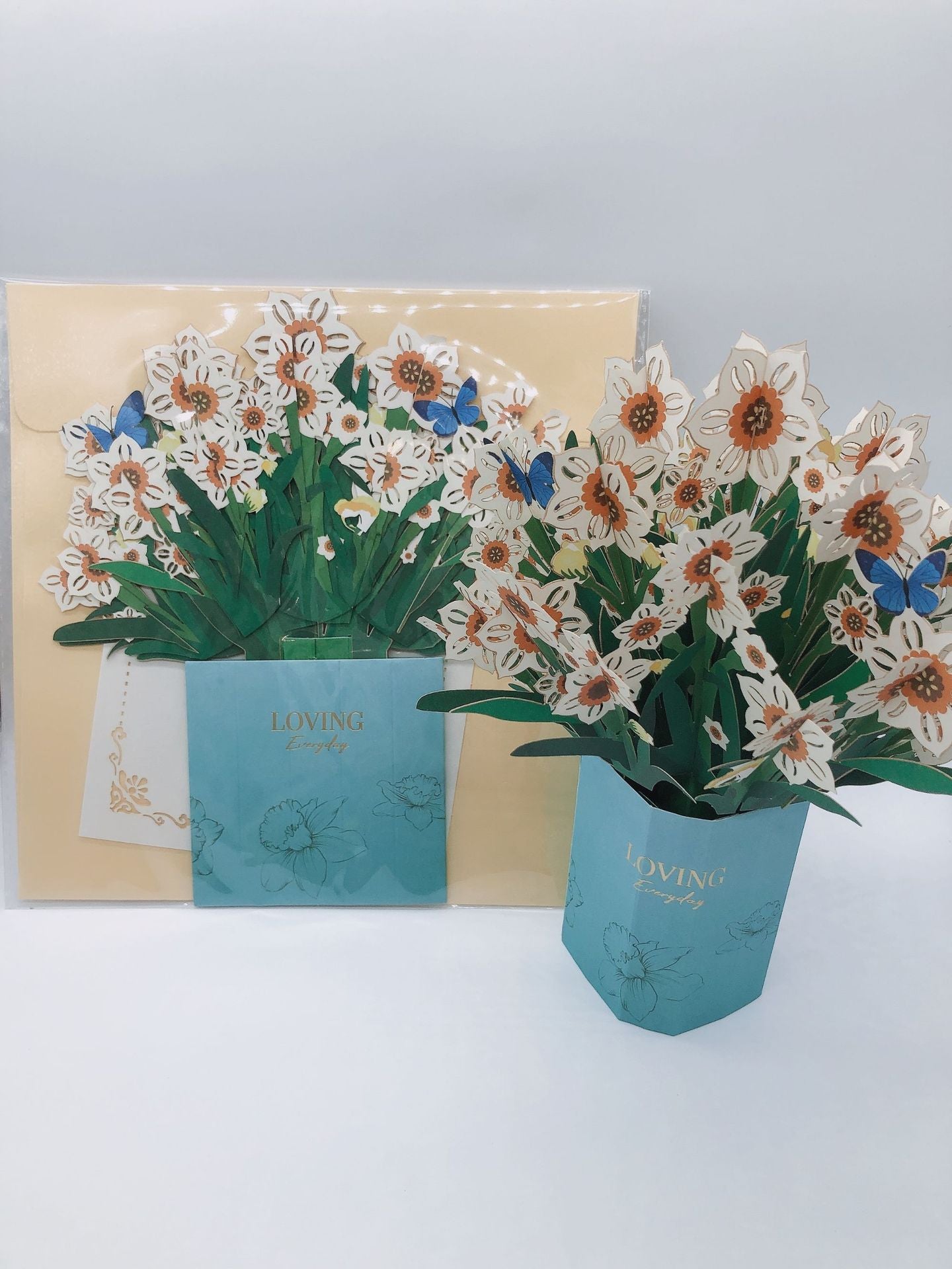 Colourful Standing Bouquet Pop Up Card - 4 Styles