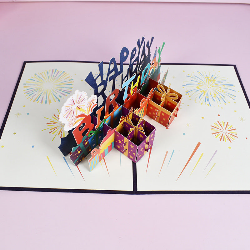 Colourful Birthday Pop Up Card