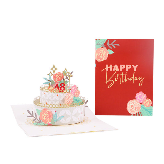 Colourful Birthday Cake Pop Up Card | Birthday | Birthday Card | 3D Card | Greeting Card