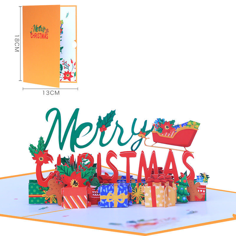 Christmas Pop Up Card | 3D Greeting Card | 2 Styles