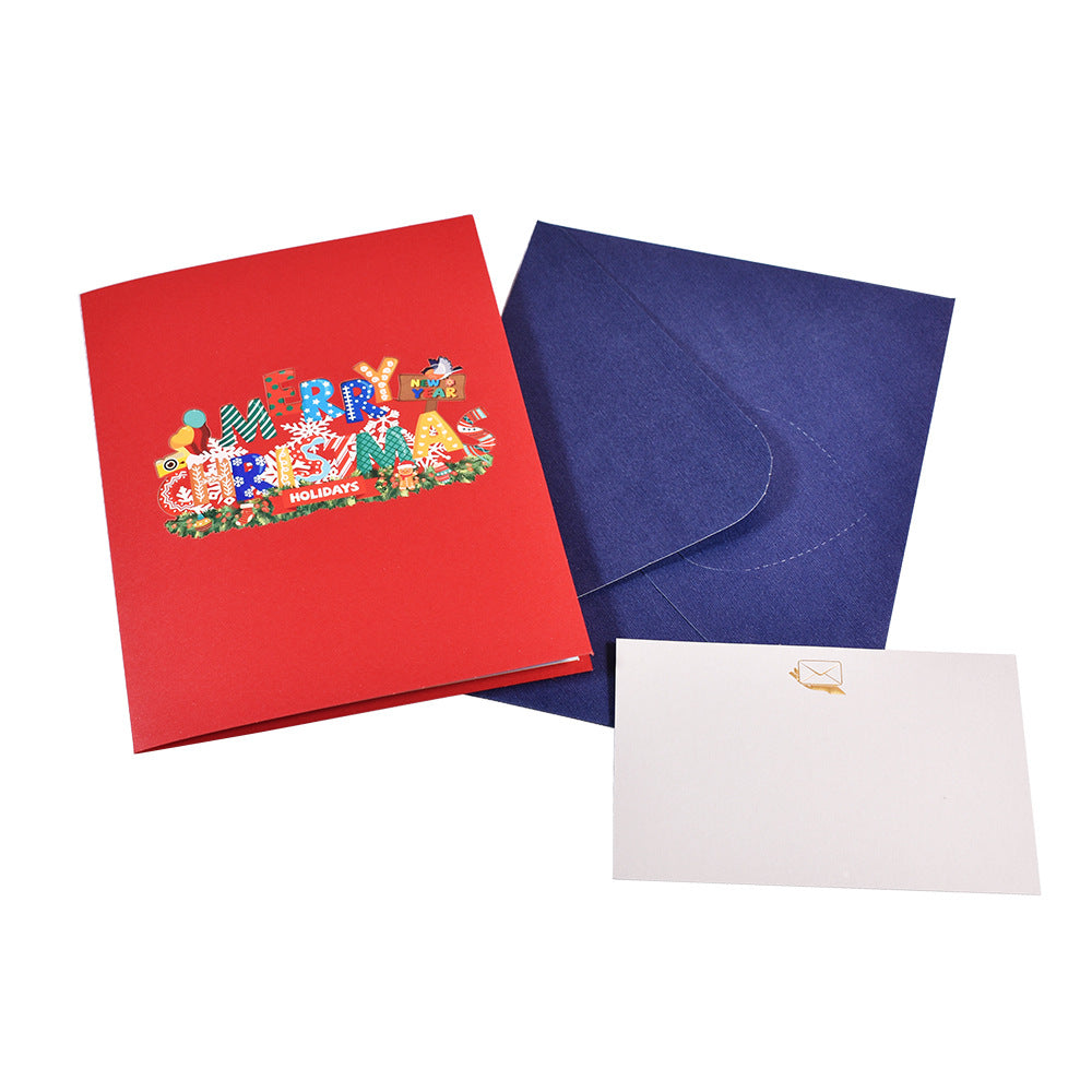 Christmas Pop Up Card - Happy Holidays