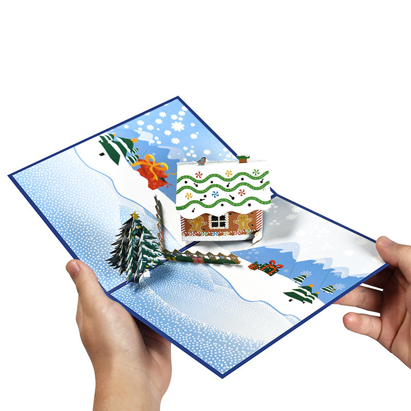 Christmas Pop Up Card | Gingerbread Hut | 3D Card | Xmas | Gift | Greeting Card