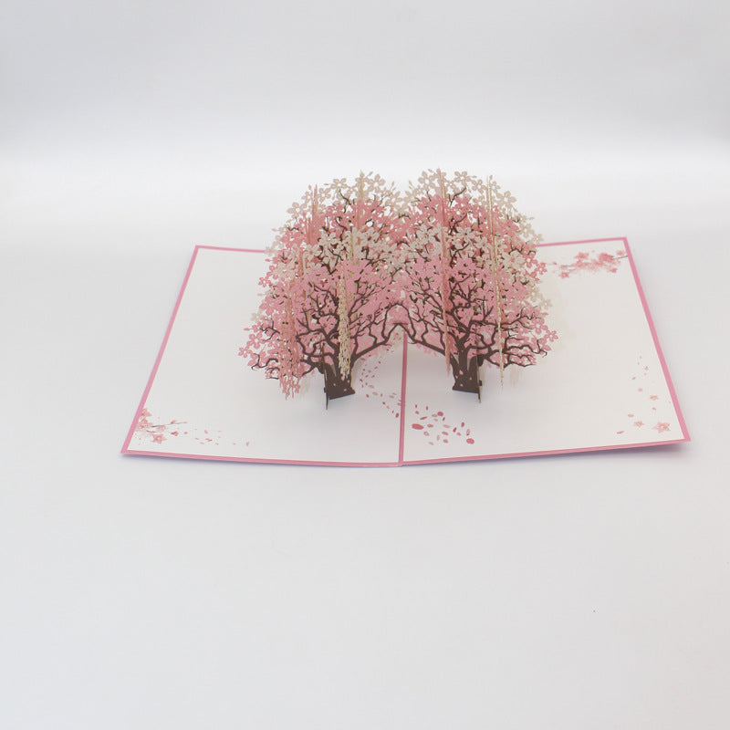 Orchard 3D Pop Up Card | Greeting Card | Ginkgo Forest | Cherry Orchand | Jacaranda Forest | Birthday Card | Greeting Card