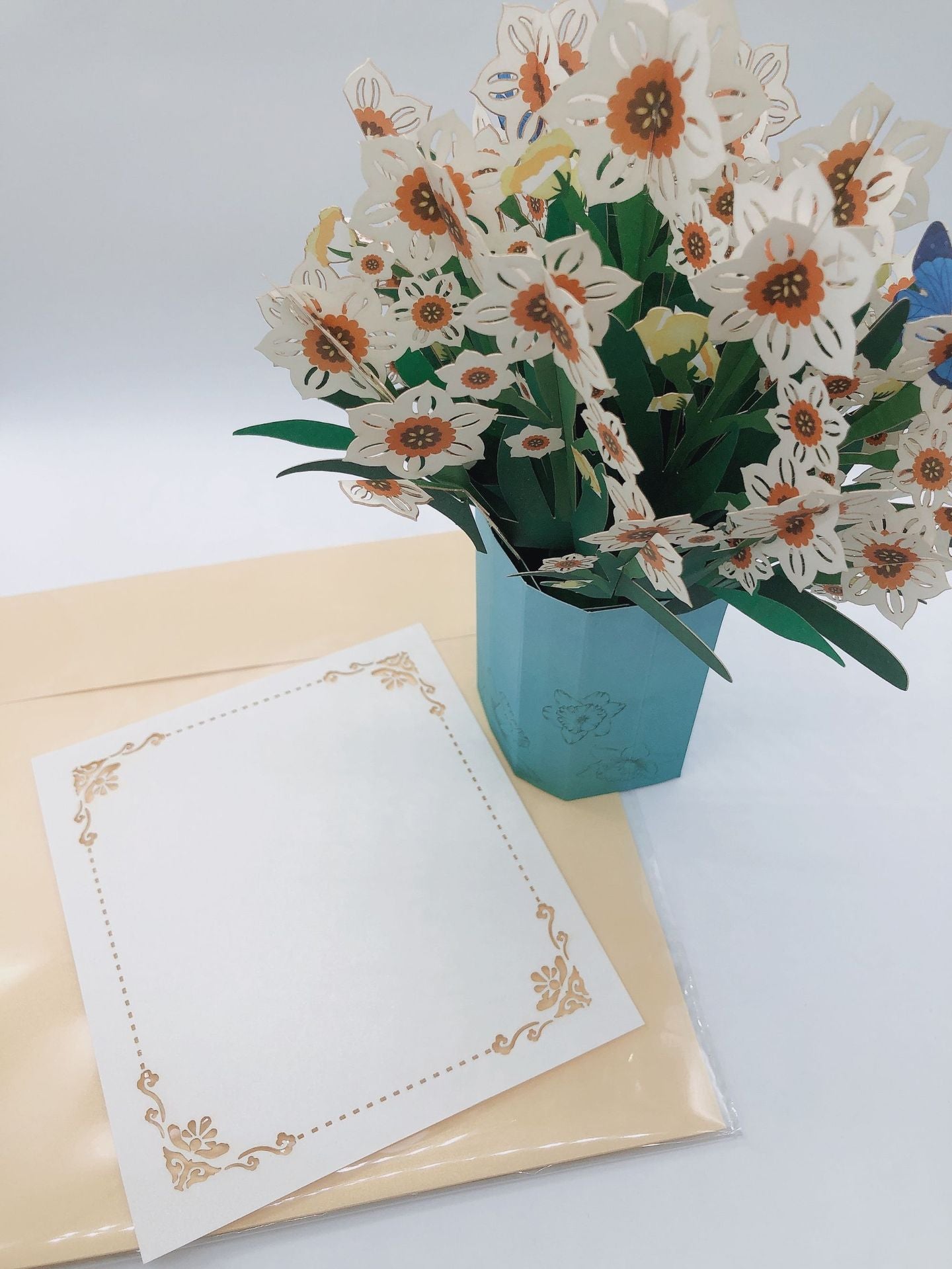 Colourful Standing Bouquet Pop Up Card - 4 Styles