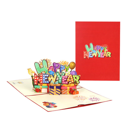 New Year Pop Up Card