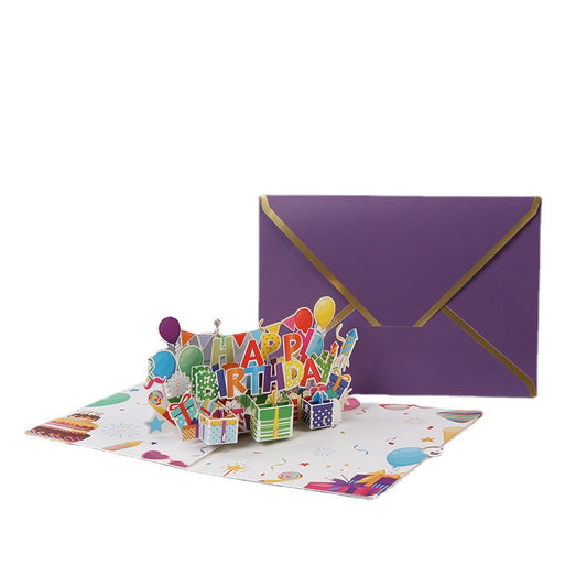 Colourful Birthday Pop Up Card, 3D Card