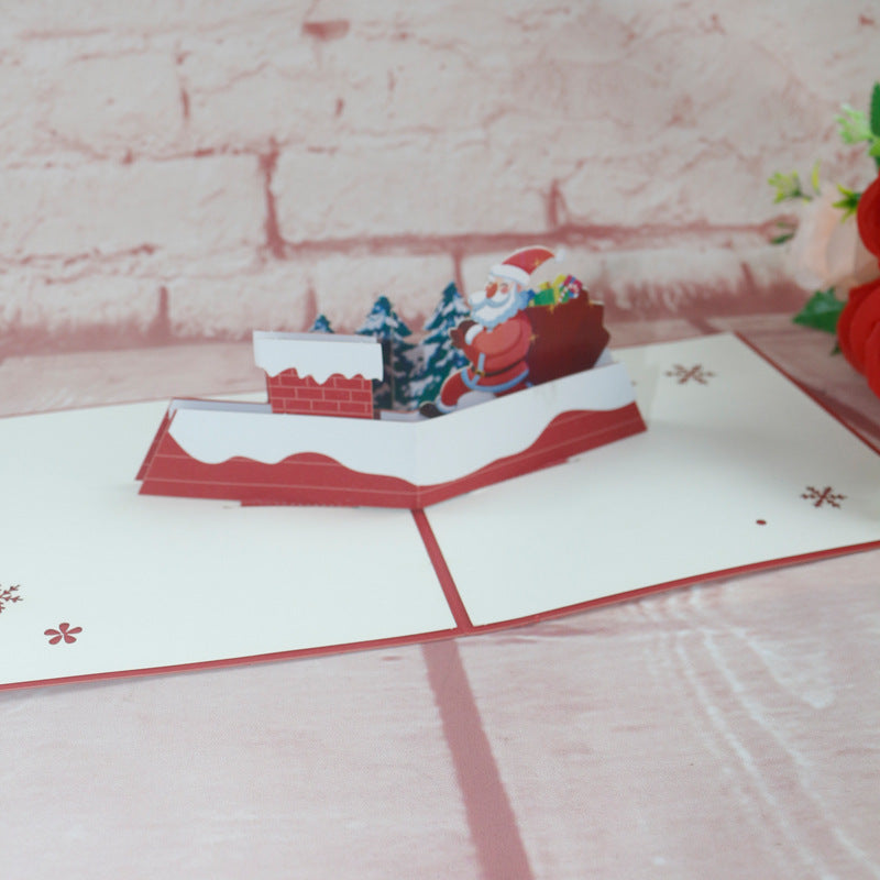 Christmas 3D Card | Santa on the Roof Top