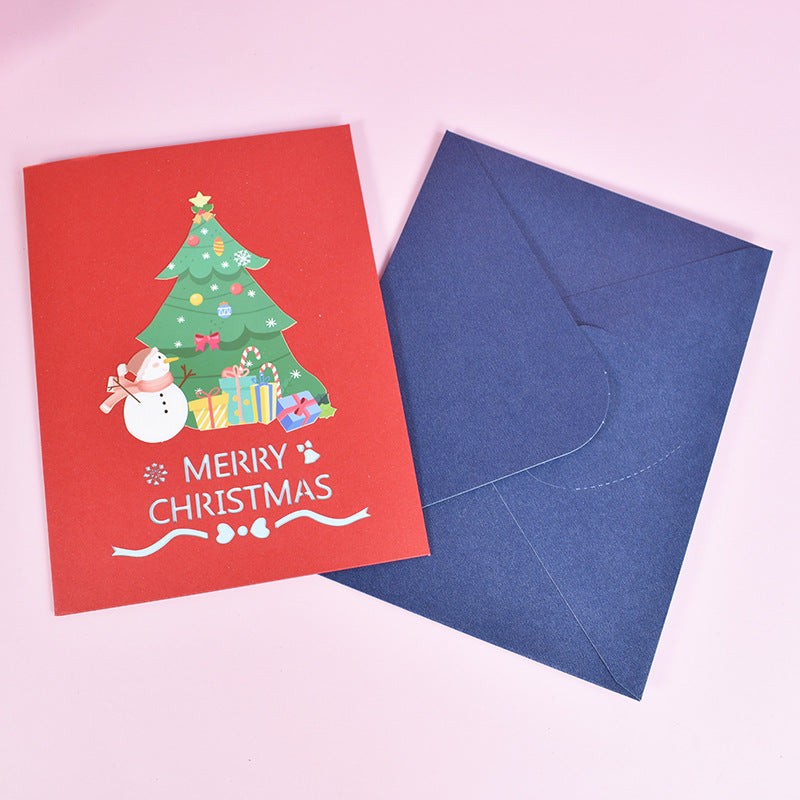 Christmas Pop Up Card with Gifts Under Xmas Tree