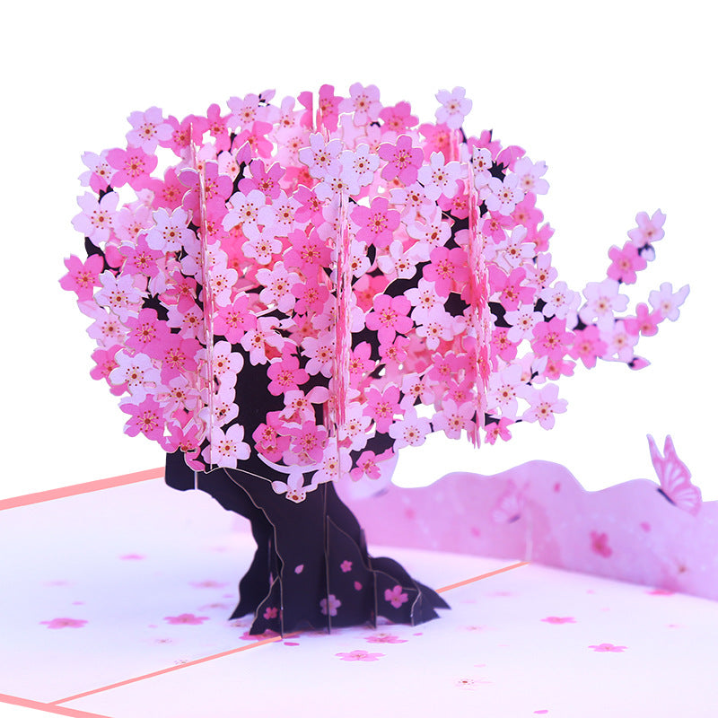 Blossom Cherry Tree Pop Up Card | Mothers Day | Valentines Day | Wedding | Sakura | 3D Card | 2 Styles