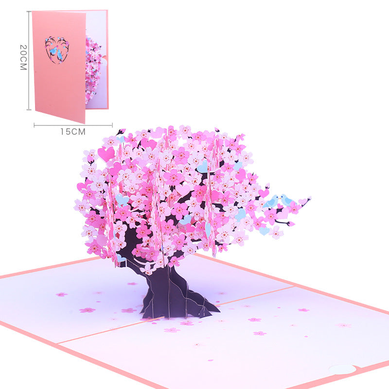 Blossom Cherry Tree Pop Up Card | Mothers Day | Valentines Day | Wedding | Sakura | 3D Card | 2 Styles