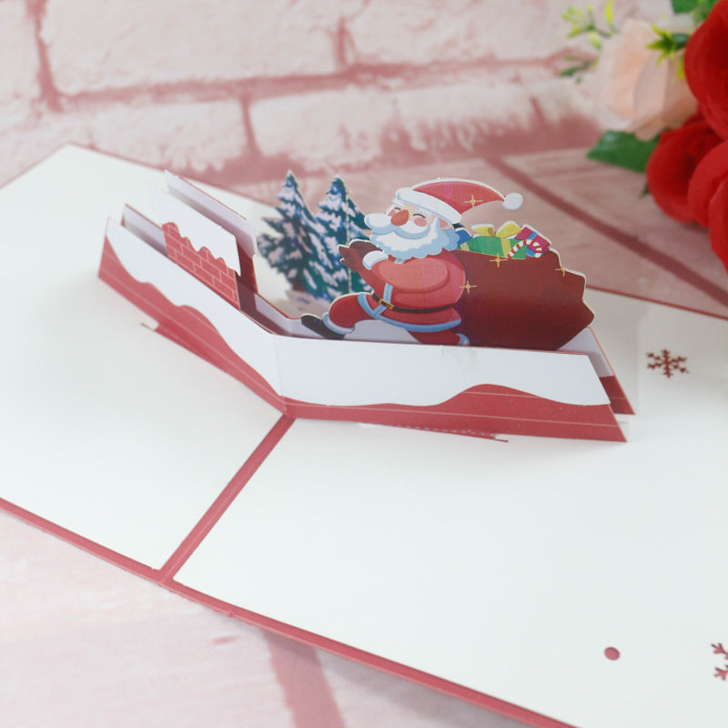 Christmas 3D Card | Santa on the Roof Top