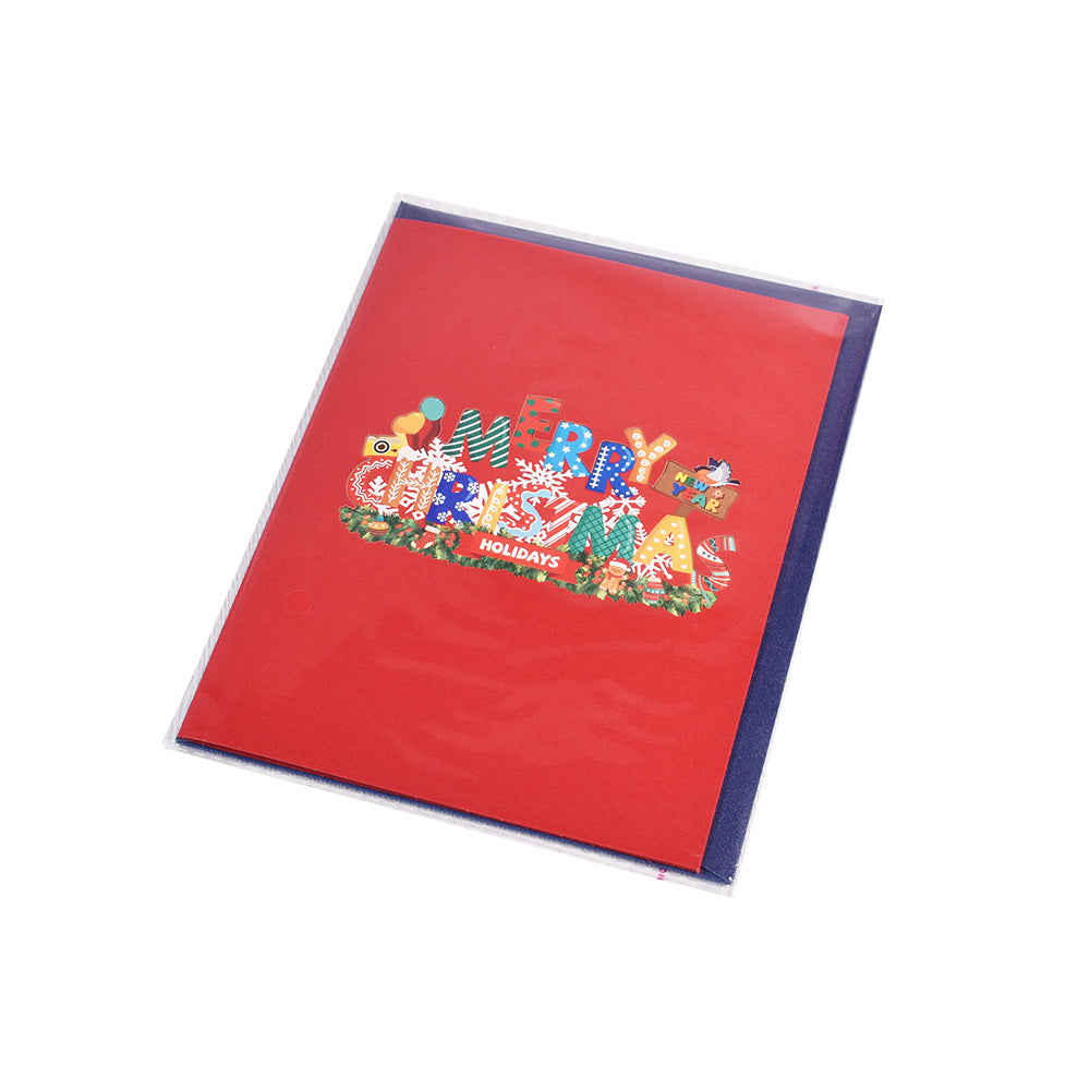 Christmas Pop Up Card - Happy Holidays